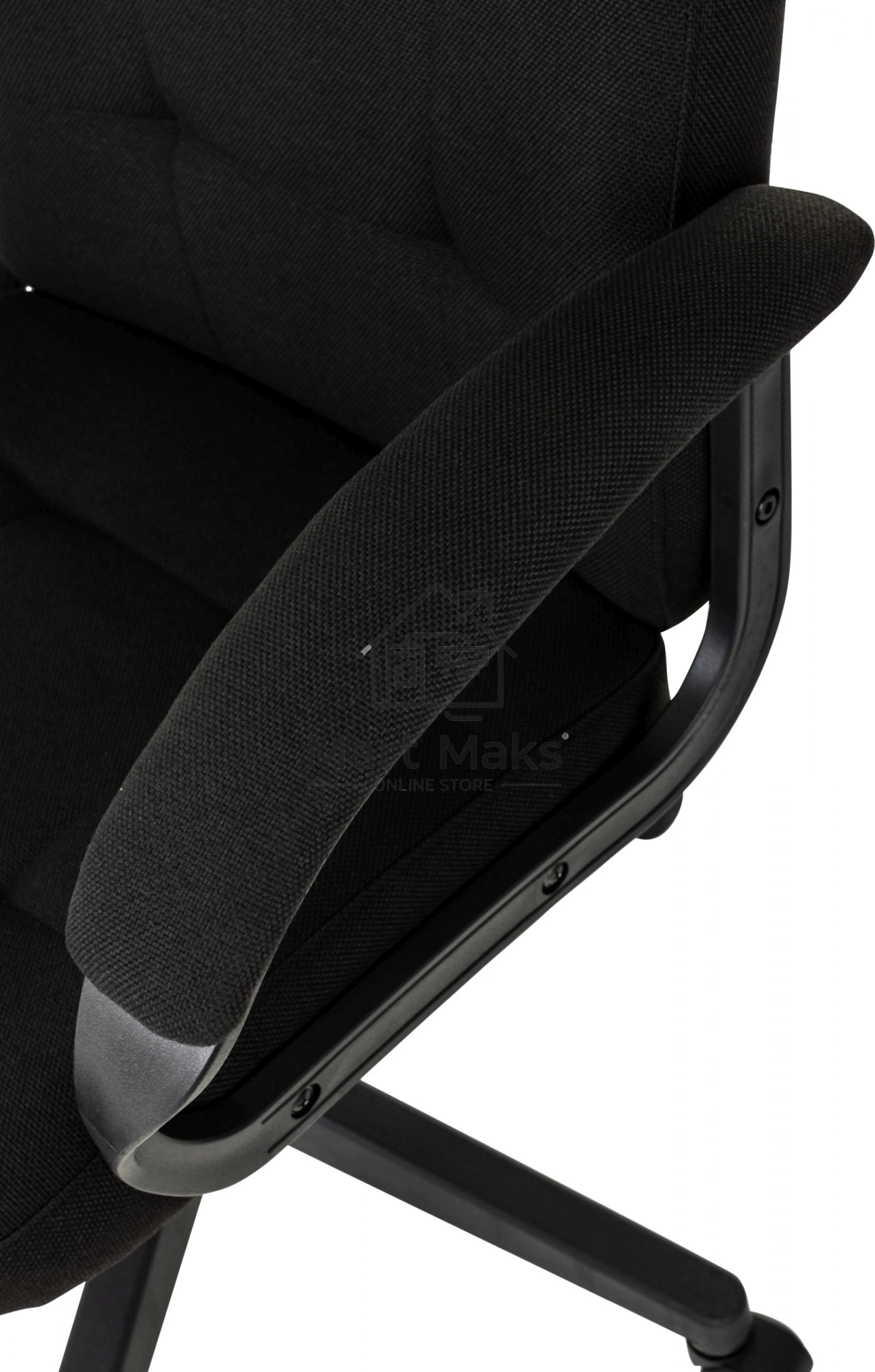 Кресло руководителя Бюрократ CH 002 Fabric 3C11 черный, крестов. пластик