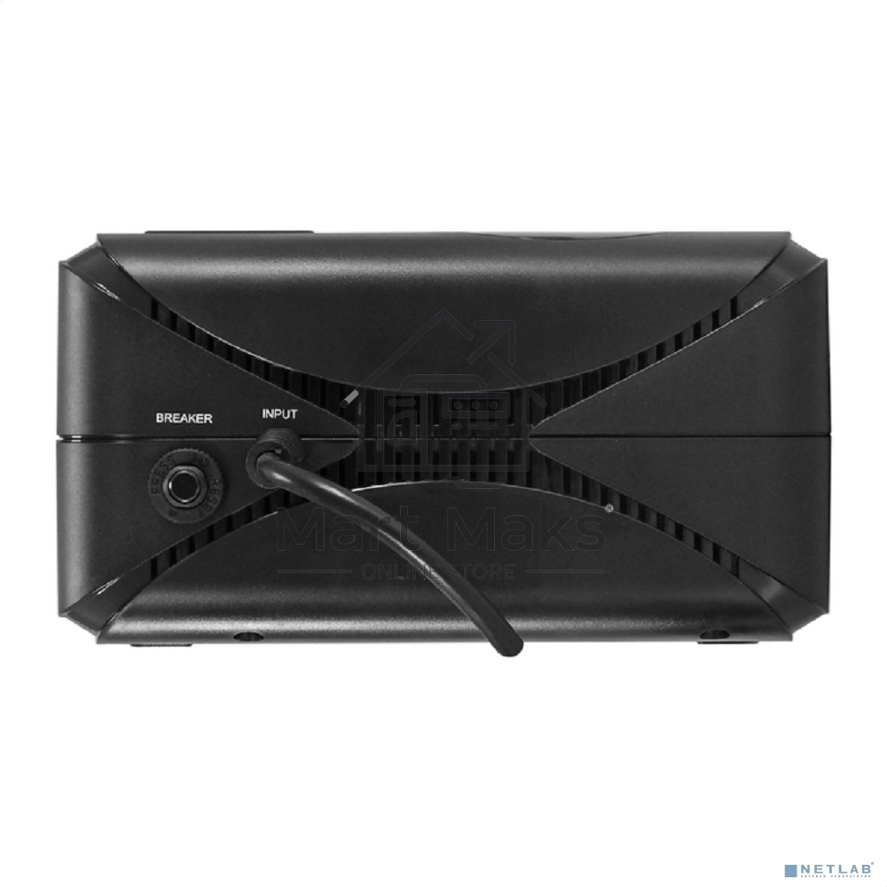 Источник бесперебойного питания ExeGate NEO Smart BU-600.LCD.AVR.5SH <600VA/360W, цветной LCD-дисплей, AVR, 5*Schuko, Black>