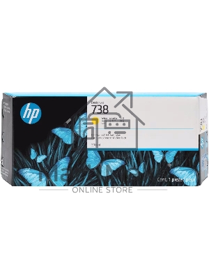 Картридж струйный HP 738 300-ml Yellow DesignJet Ink Cartridge