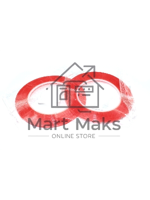 Скотч двусторонний прозрачный 3M с красной защитной лентой ширина 2 мм 25 м 2 шт. 112203 Скотч двусторонний прозрачный 3M с красной защитной лентой ширина 2 мм 25 м 2 шт. 112203