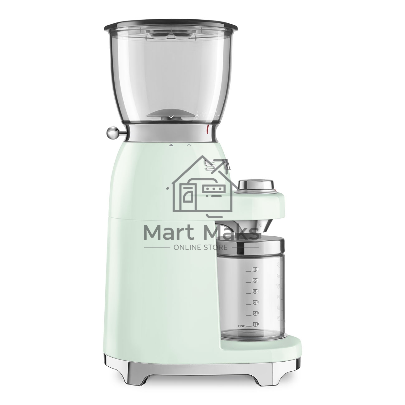 Кофемолка SMEG CGF01PGEU, пастельный зеленый