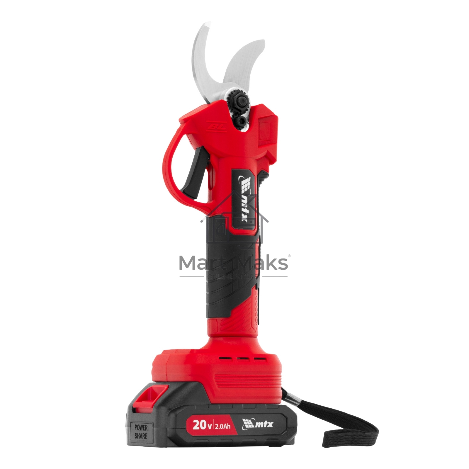 Секатор аккумуляторный, бесщет., BP-25, Li-Ion, 20 В  MTX