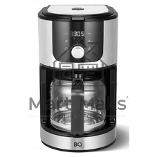 Кофеварка капельная со встроенной кофемолкой BQ CM1010 черный-стальной, исп. кофе - зерновой/молотый, 1.2 л, 1050 Вт.