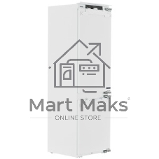 Встраиваемый холодильник Gorenje NRKI517E82WF, полезный объем 244 л, электронное управление, цифровой дисплей, автоматическое размораживание No Frost, быстрое замораживание, интенсивное охлаждение, зона свежести с контролем влажности, инверторный компрессор, энергоэффективность А+