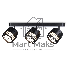 Светильник Ambrella light TN71168/3 BK черный GX53/3 400*100*125