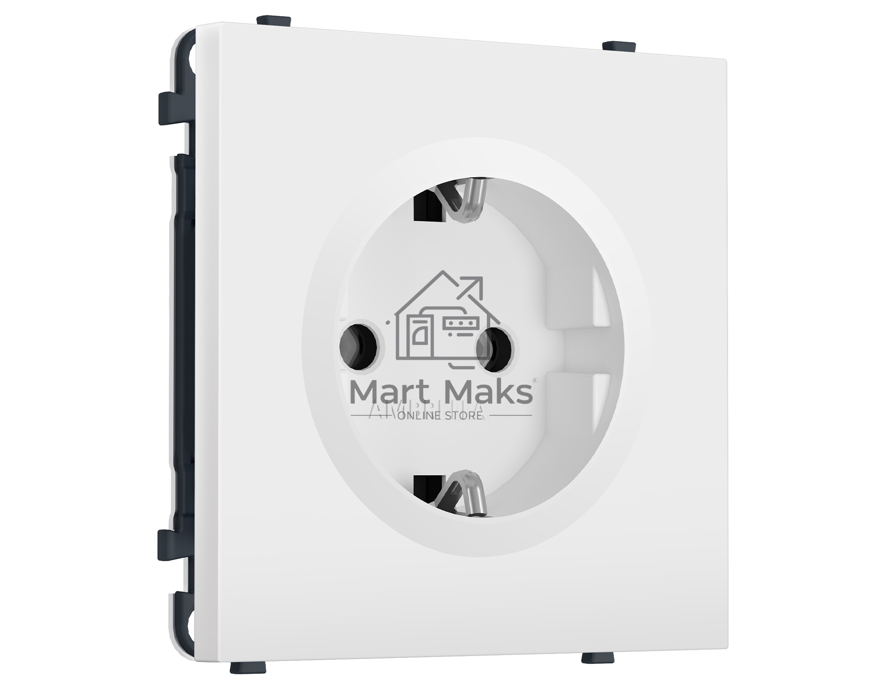 Комплект механизма электрической розетки SIGMA Белый матовый 50Hz 2P+E с/з 16A-250V QUANT PRO (SP1260, PR141)