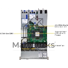 Серверная платформа Supermicro Server SYS-112H-TN 1U (1x LGA4710 / 16x DDR5 RDIMM / 12x Hs 2.5