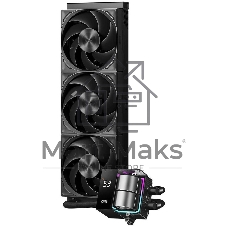 Система жидкостного охлаждения PcCooler DS360 Pro Digital ARGb Soc-AM5/AM4/1200/1700/1851 черный 4-pin 15-34.3dB Al LCD 310W Ret (D7-S360WBKN-GL)