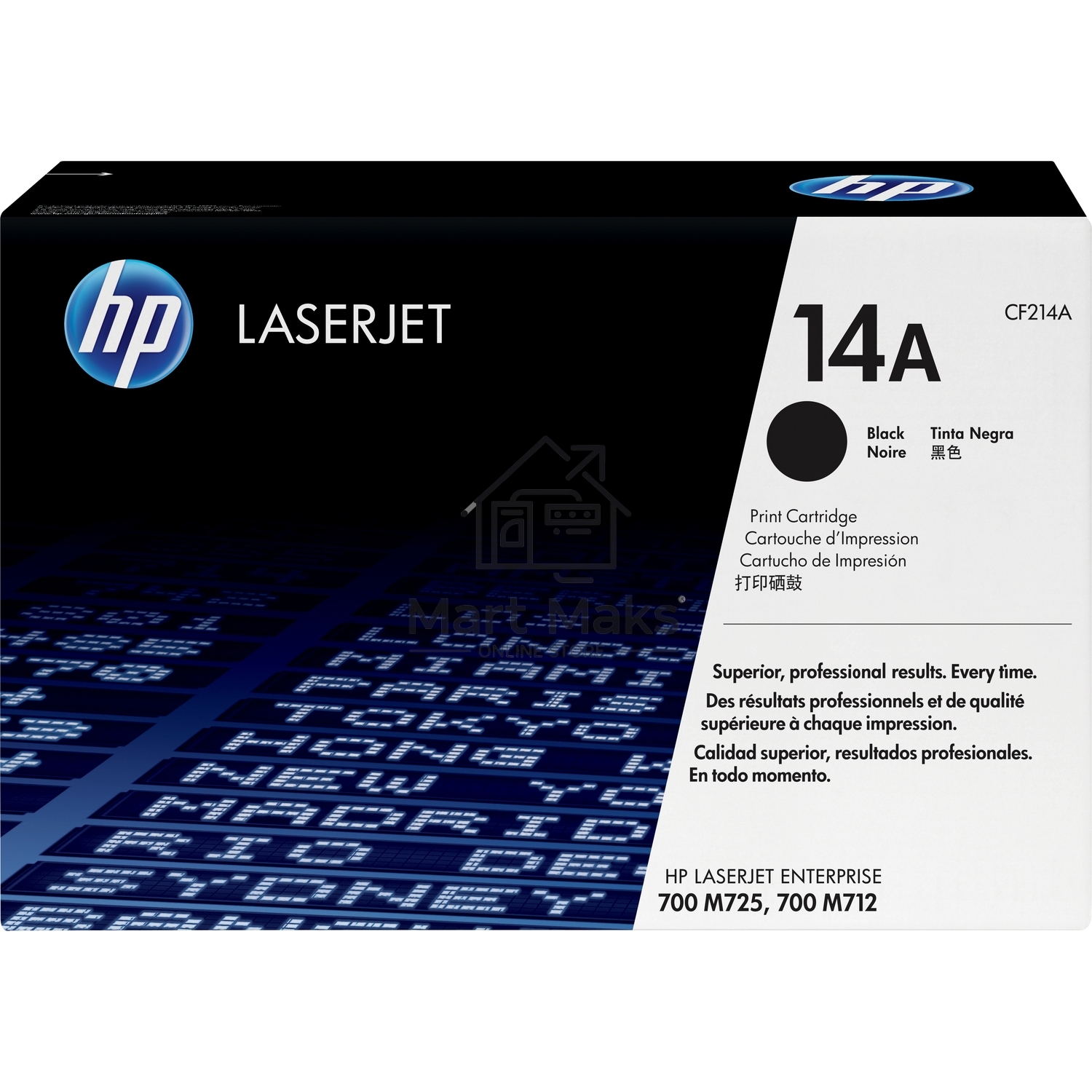 Картридж лазерный HP CF214A черный LaserJet 700 MFP M712 (10 000стр.)