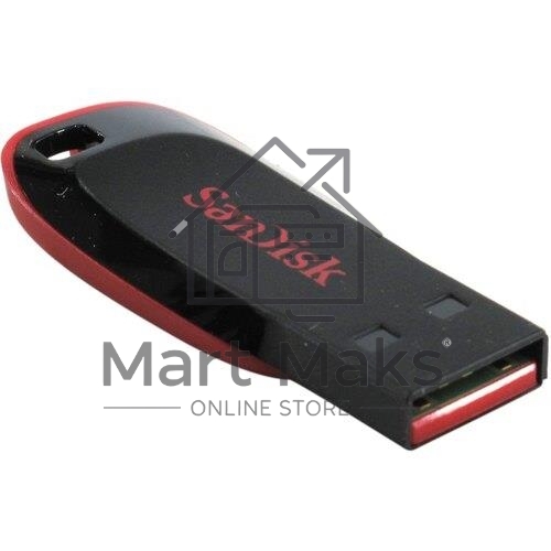 Флешка USB R/W R/W Sandisk 32Gb Cruzer Blade SDCZ50-032G-B35 USB2.0 черный/красный
