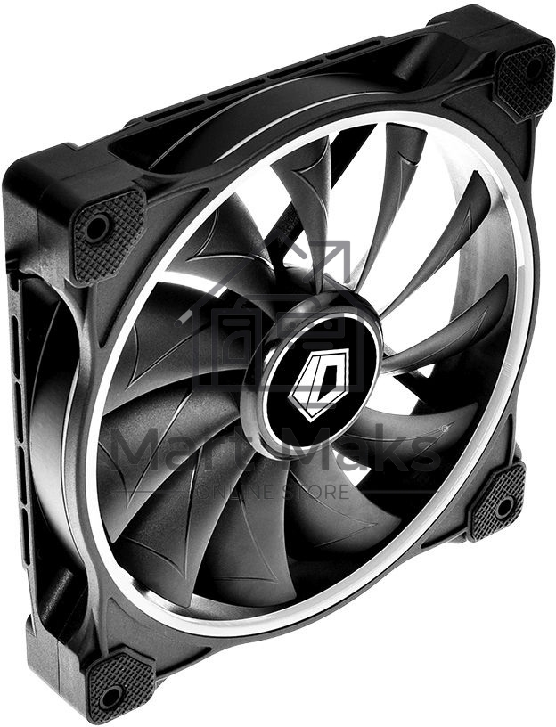 Вентилятор ID-COOLING ZF-14025-ARGB 140x140x25мм (60шт./кор, Пульт управления, PWM, Low Noise, резиновые углы, Addresable RGB, 800-1600об/мин)  BOX