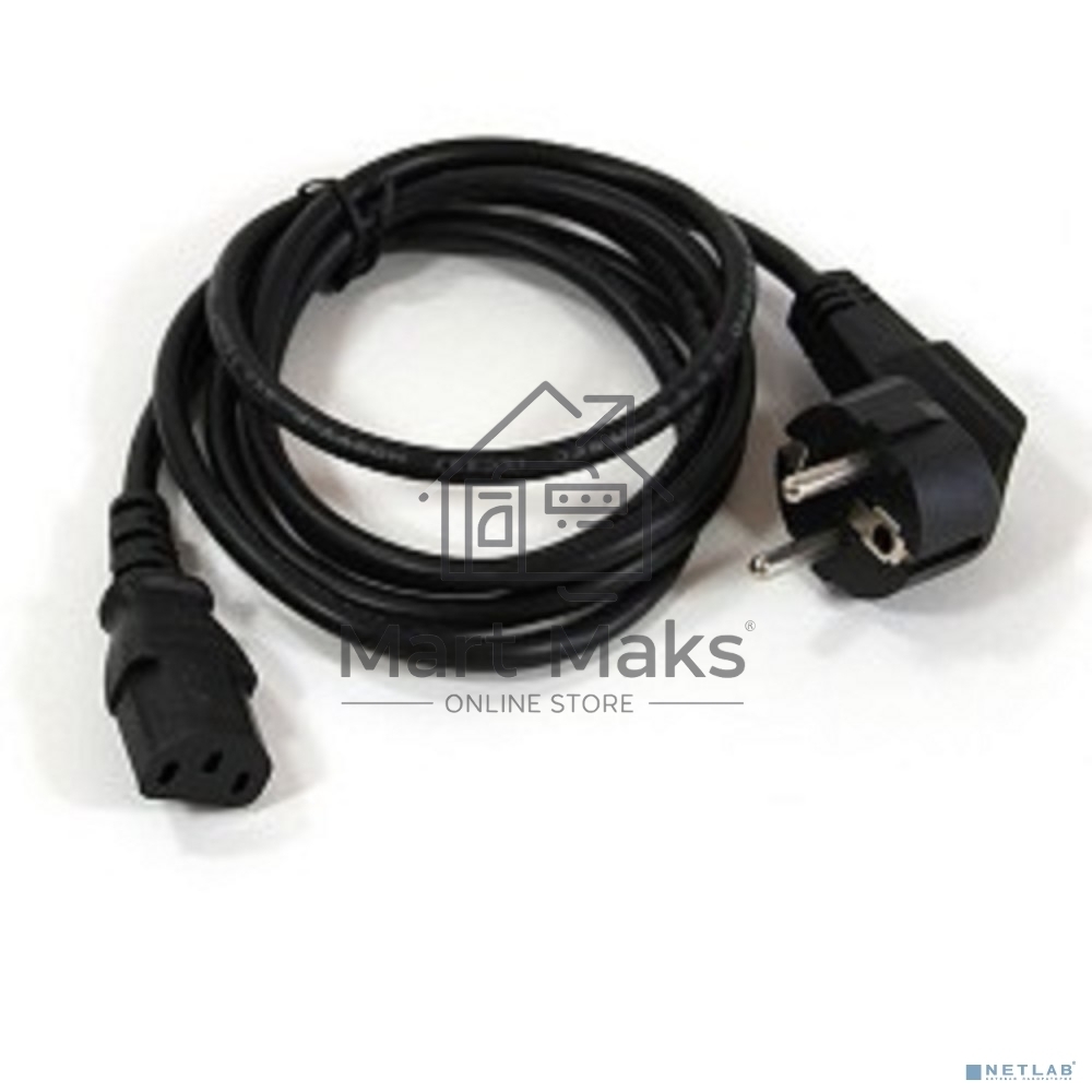 Кабель компьютер-розетка 220V (EURO) <VDE> 3G0,75mm2 VCOM CE021-CU 1,8м