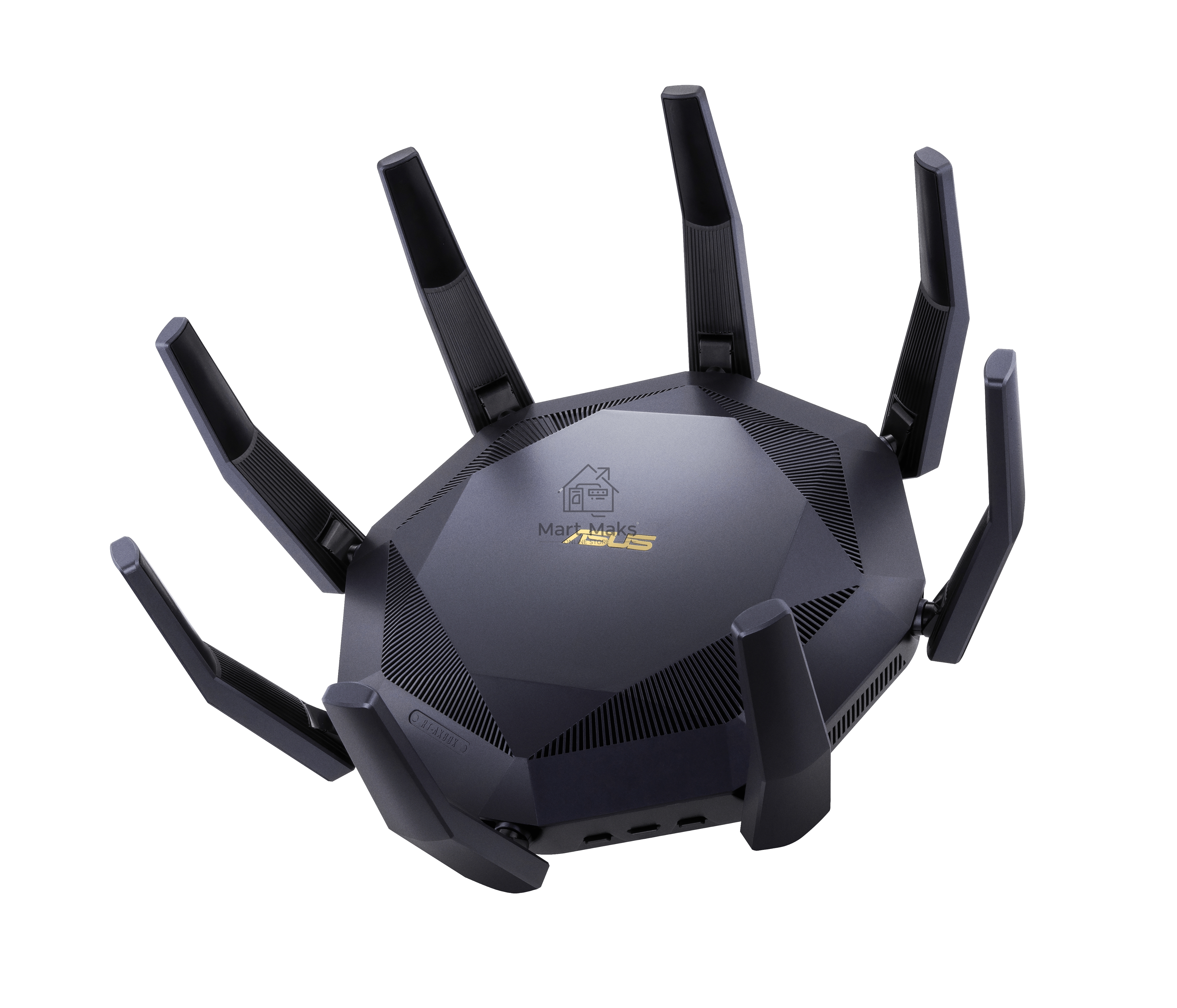 Роутер ASUS RT-AX89X, 802.11b/g/n/ac/ax, до 1148+4804 бит/c, 2,4 + 5 гГц, 8 антенны, USB, GBT LAN
