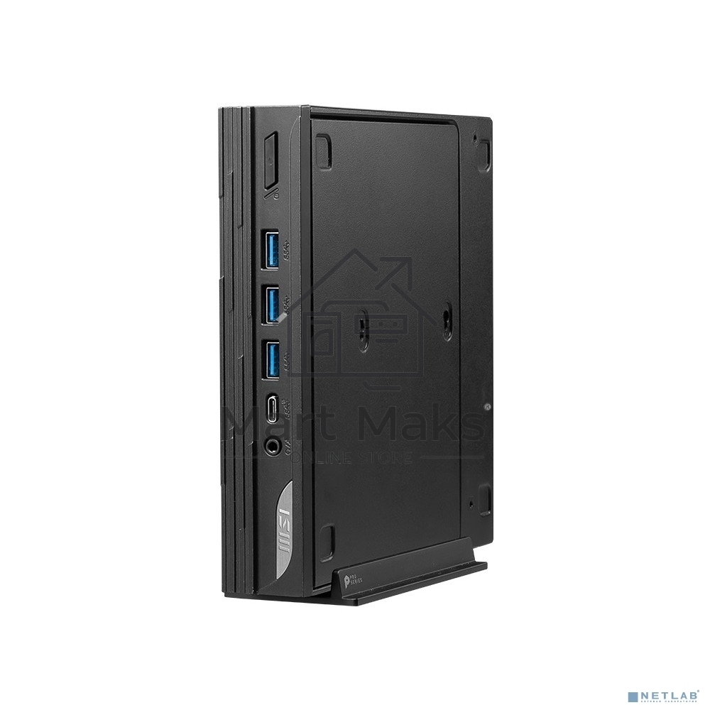 Компьютер Мини ПК MSI Pro DP10 12M Mini Core i3-1215U (1.2GHz), 8Gb DDR4 SO-DIMM, 256GB SSD M.2, Intel UHD Graphics 730, noDVD, WiFi, BT, 120W, VESA, COM Port, noOS, 1y war-ty (9S6-B0A621-217)