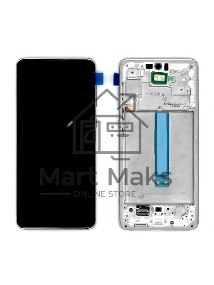 Дисплей для Samsung Galaxy A73 SM-A736B белый с рамкой