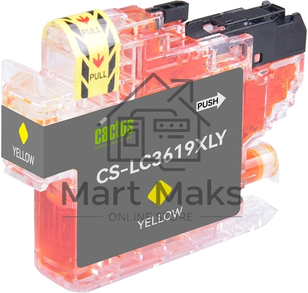 Картридж струйный Cactus CS-LC3619XLY желтый (18.4 мл) для Brother MFC-J2330DW/J2730DW/J3530DW/J3930DW