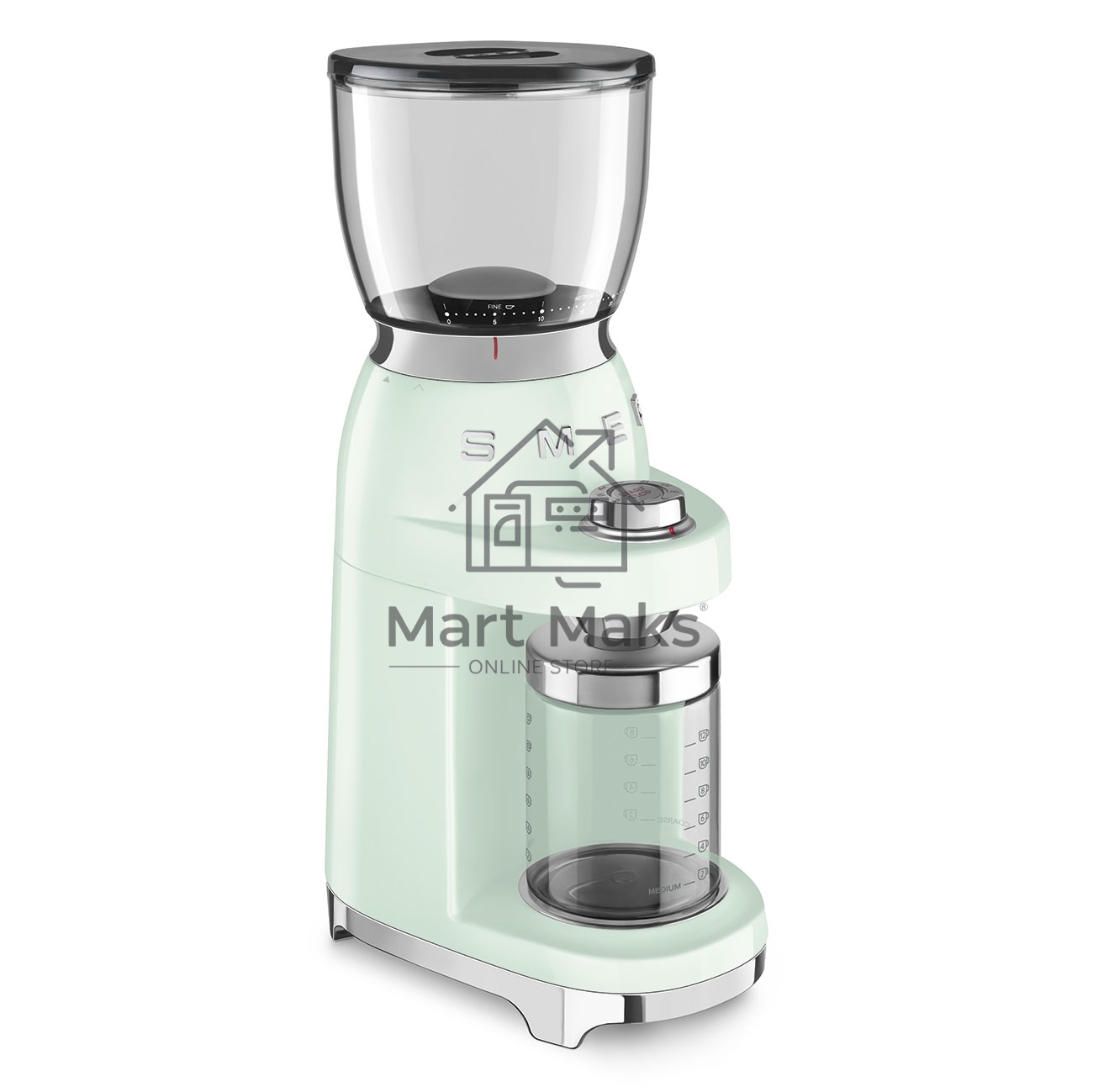 Кофемолка SMEG CGF01PGEU, пастельный зеленый