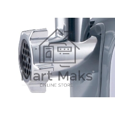 Мясорубка электрическая Centek CT-1606 серебристый, 3000 Вт, 3.0 кг/мин, реверс, металлический лоток, насадки - 5