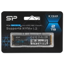 Накопитель SSD Silicon Power P34A60, 2Tb, PCIe 3.0 x4, M.2 2280, NVMe, R/W 2200/1600