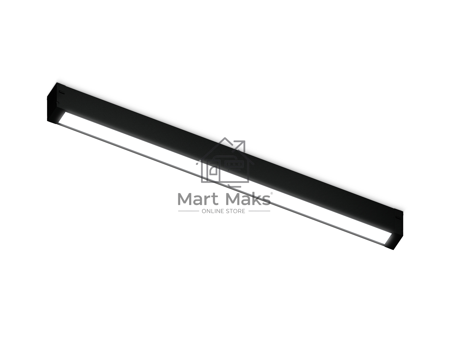 Светильник светодиодный трековый для шинопровода Magnetic Ambrella light GL1670 BK черный IP20 18W 4200K 220V 120° 452*25*42 (Без ПДУ)