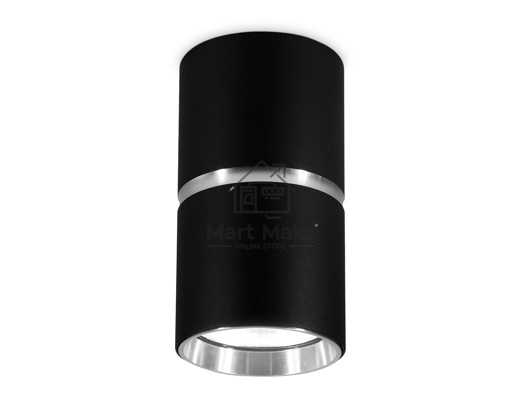 Светильник Ambrella light TN213116 BK/CH черный/хром GU10 D55*100