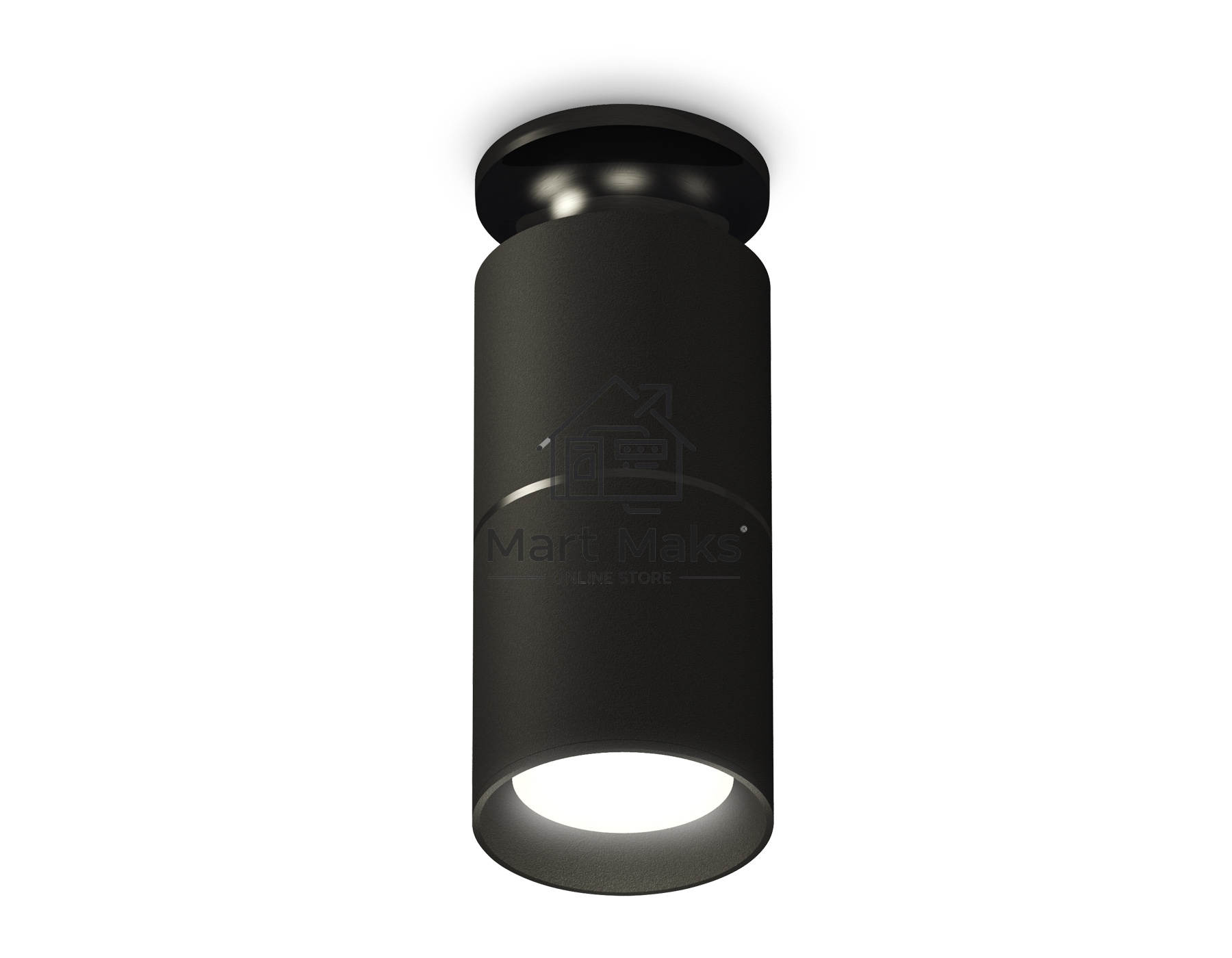 Светильник Ambrella Light XS6302200 SBK/PBK черный песок/черный полированный MR16 GU5.3 (N6902, C6302, A2061, N6102)
