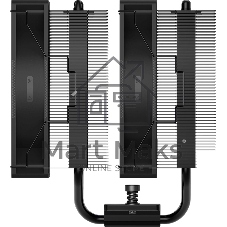 Кулер для процессора PCCooler RT620 BK (250W, 4-pin PWM, 157mm, Al/Cu, 6x6mm, 2x120mm, 73.32CFM, 34.9dBA, 2200RPM, S: 1851/1700/1200/115X, AM5/AM4, black)