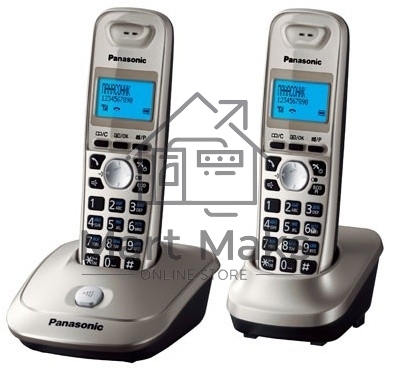 Телефон беспроводной (DECT) Panasonic KX-TG2512RUN (платиновый) Доп трубка в комплекте,АОН, Caller ID,спикерфон на трубке,полифония