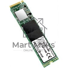 Накопитель SSD Transcend MTE110S, 128Gb, M.2 2280, PCIe 3.0 x4, NVMe, R/W 1600/400