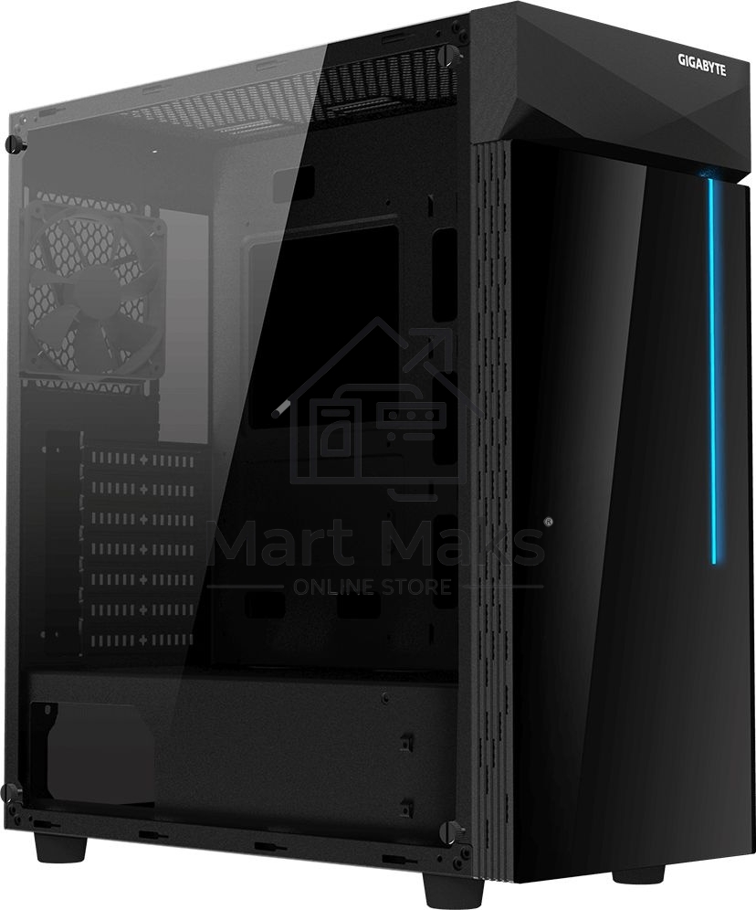 Компьютерный корпус Gigabyte C200 GB-C200G черный без БП ATX 5x120mm 4x140mm 2xUSB3.0 audio bott PSU