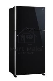Холодильник Sharp SJ-XG60PGBK черный двухкамерный 422/178 л морозилка сверху, No Frost