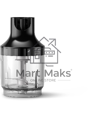 Блендер погружной Philips HR2543/90, 700Вт, 1 скорость, турбо режим, стакан для взбивания, венчик, измельчитель, черный