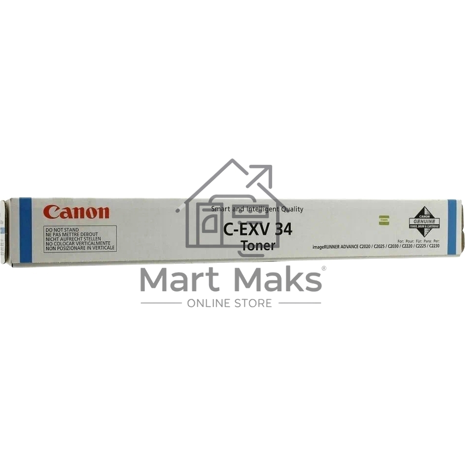 Картридж лазерный Canon C-EXV34C голубой (16000 стр.) для Canon iR C9060/C9065/C9070
