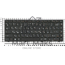 Клавиатура для ноутбука Lenovo G480 черная с черной рамкой