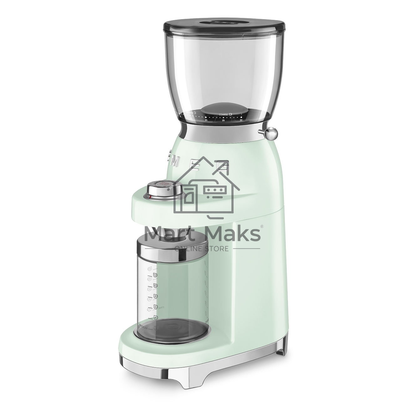 Кофемолка SMEG CGF01PGEU, пастельный зеленый