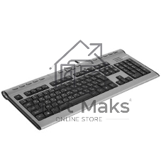 Клавиатура проводная A4Tech KLS-7MUU USB серебристый/черный