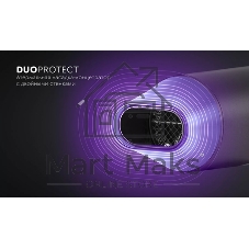 Фен Polaris PHD-2120 TI черный/фиолетовый, 2400 Вт, компактный, ионизация