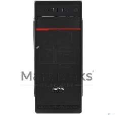 Компьютерный корпус Digma DCC-MD302 черный без БП ATX 1x80мм 3x120мм 2xUSB 2.0 2xUSB 3.0 audio
