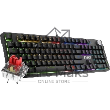Клавиатура MSI Forge GK320 проводная, USB Type-A, чёрный