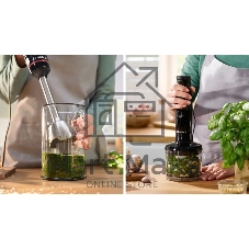 Блендер погружной Bosch MSM4B620 черный, 1000 Вт, плавная регулировка