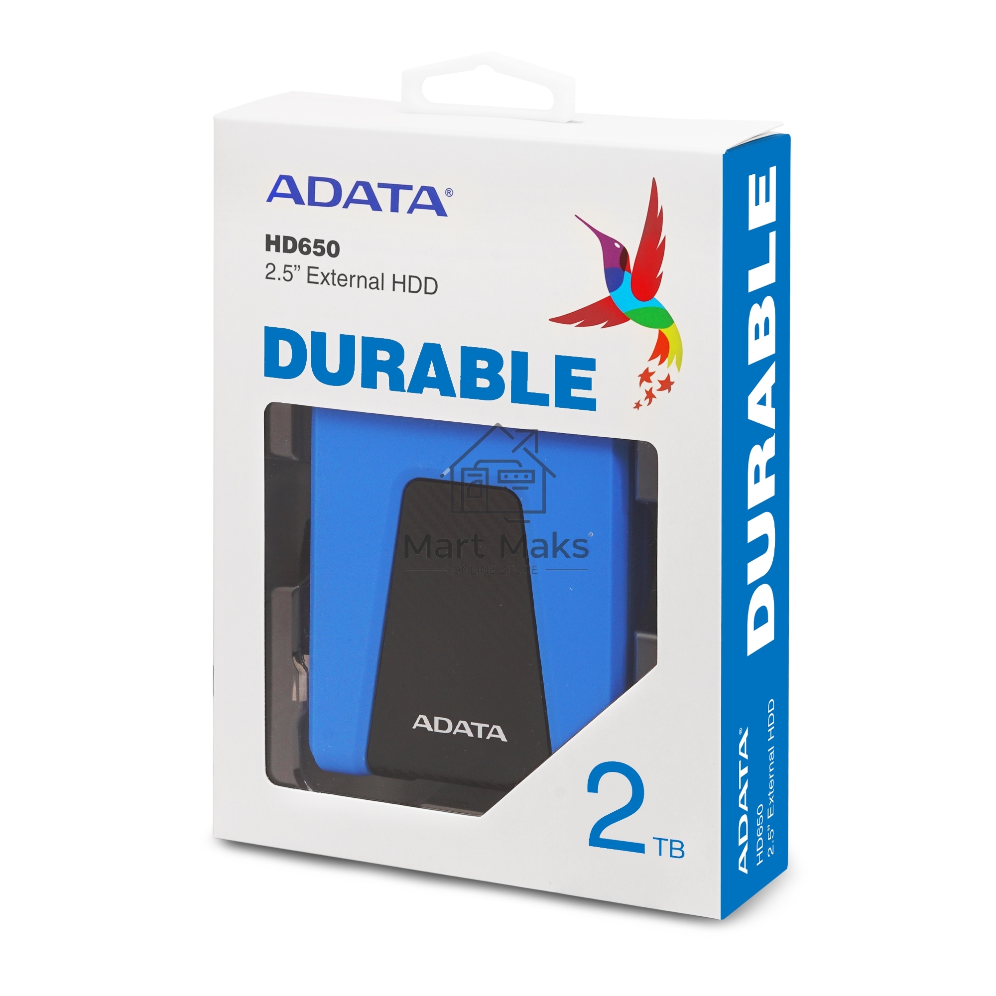 Внешний жесткий диск ADATA USB 3.1 2Tb AHD650-2TU31-CBL HD650 DashDrive Durable 2.5