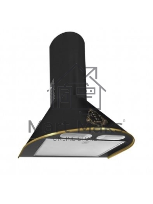 Вытяжка каминная Gefest ВО 1503 К73 черный/золотистый, 50 см, 1000 куб. м/ч, 78 дБ