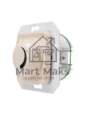 Светорегулятор DEA 300Вт с/у мех. Беж KRANZ (1/10/100)