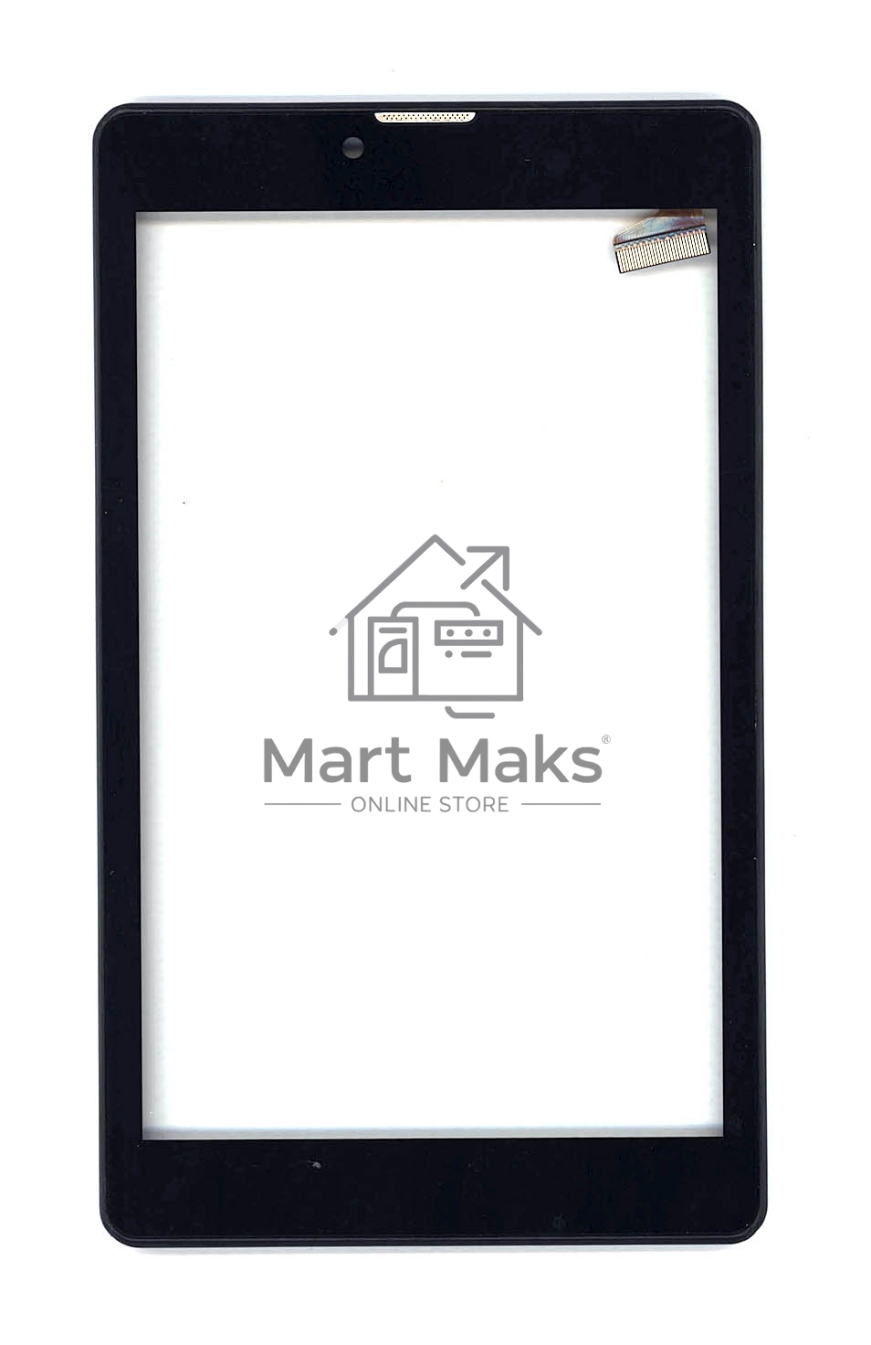 Сенсорное стекло (тачскрин) для Irbis TZ743 REV2, черное с рамкой