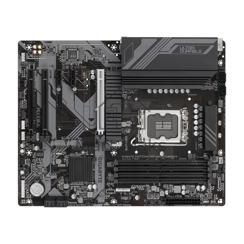 Материнская плата GIGABYTE Z790 D, LGA 1700, Intel Z790, 4xDDR5, 4xSATA, 3xM.2, 1xPCI-E 3.0 x1, 1xPCI-E 4.0 x4, 1xPCI-E 5.0 x16, 1xHDMI, 1xDP, 1x 2.5Gb LAN, 4xUSB-A 2.0, 4xUSB-A 3.2 Gen 1, 1xUSB 3.2 Gen 2, 7.1, ATX