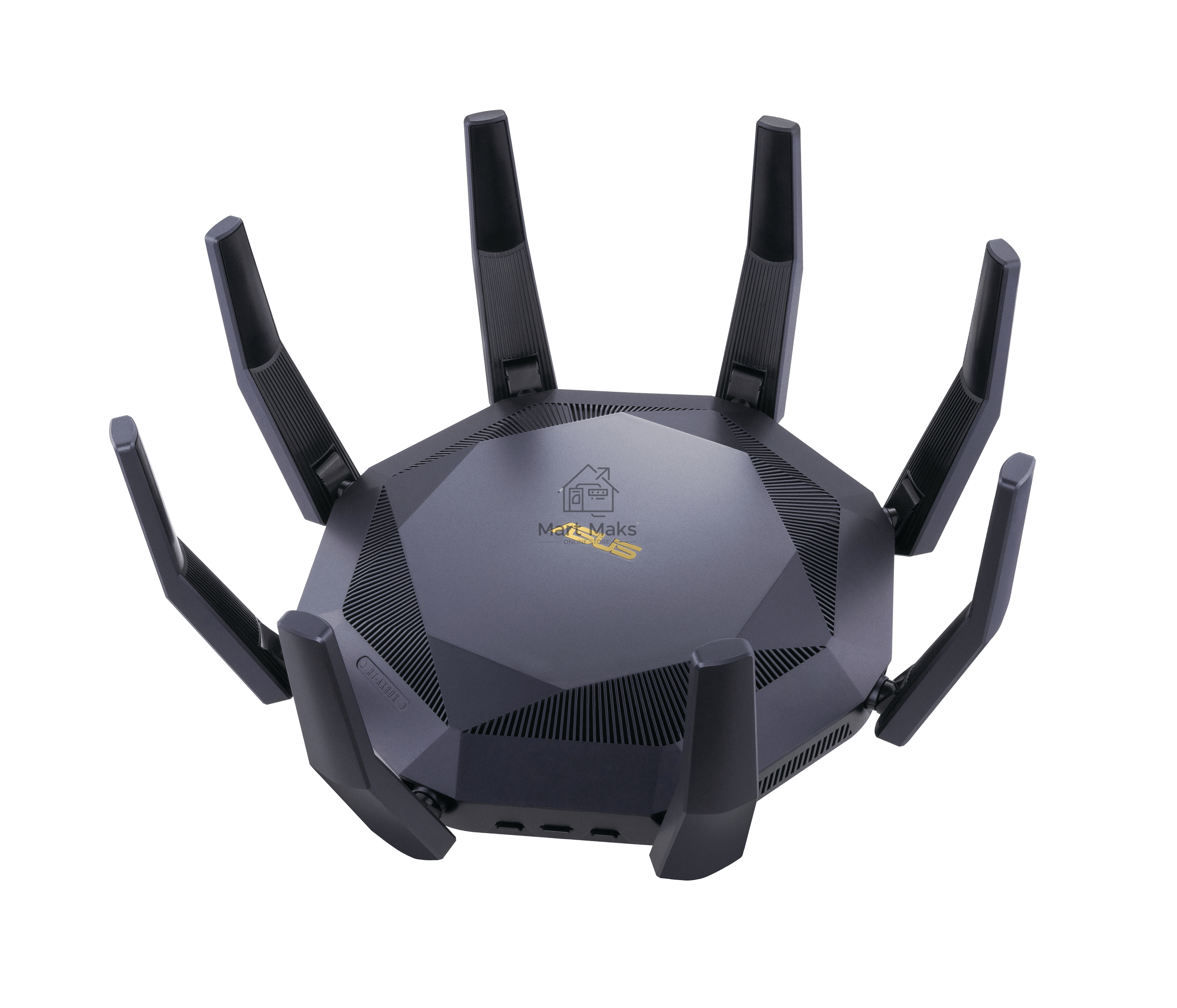 Роутер ASUS RT-AX89X, 802.11b/g/n/ac/ax, до 1148+4804 бит/c, 2,4 + 5 гГц, 8 антенны, USB, GBT LAN