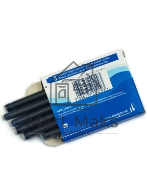 Картридж Waterman Standard (CWS0110860) Serenity Blue чернила для ручек перьевых (8шт)
