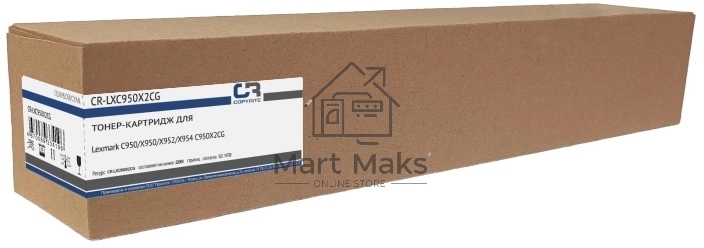 Картридж лазерный CopyRite CR-LXC950X2CG C950X2CG голубой (22000стр.) для Lexmark C950/X950/X952/X954