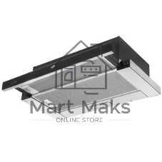 Вытяжка встраиваемая Elikor Интегра Glass 60Н-400-В2Д нержавеющая сталь/стекло черное, 60 см, 400 куб. м/ч, 55 дБ