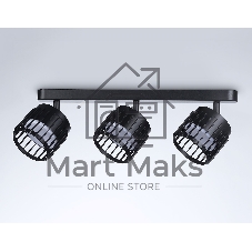 Светильник Ambrella light TN71168/3 BK черный GX53/3 400*100*125